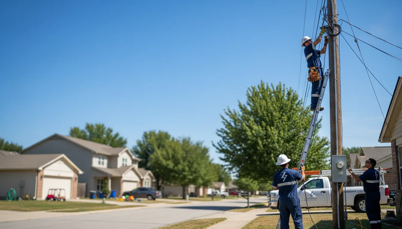 Residential electrician providing installation services in Avon, MS